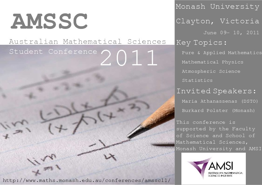 AMSSC 2011 poster
